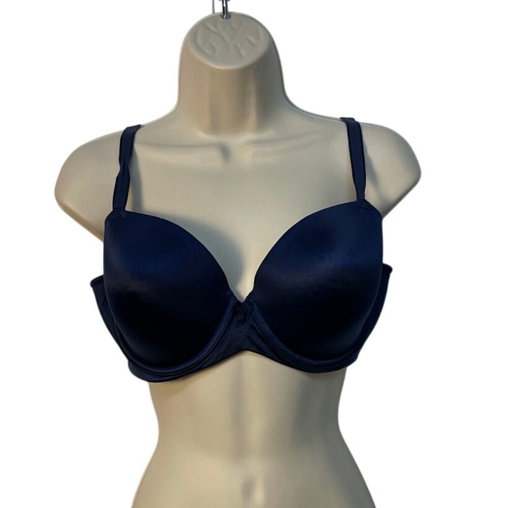 Soma Navy Blue Sensuous Sides‎ Back Clap Full Coverage Bra 36DD